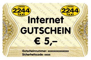 Taxi 2244 - Online-Gutschein